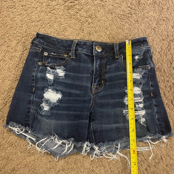 American Eagle Outfitters high rise shortie jeans size 4 - Picture 4 of 8